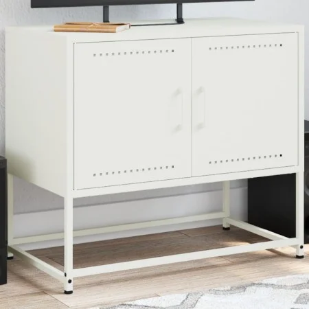 TV-Möbel aus weißem Stahl 68,5x39x60,5 cm von , TV-Möbel - Ref: Foro24-846475, Preis: 56,98 €, Rabatt: %