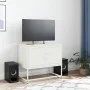 TV-Möbel aus weißem Stahl 68,5x39x60,5 cm von , TV-Möbel - Ref: Foro24-846475, Preis: 56,98 €, Rabatt: %