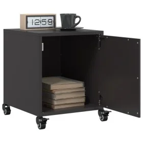 Nachttische 2 Stk. schwarzer Stahl 36x39x43,5 cm von , Nachttische - Ref: Foro24-846615, Preis: 71,29 €, Rabatt: %