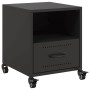Black steel bedside table 36x39x43.5 cm by , Nightstands - Ref: Foro24-846704, Price: 59,10 €, Discount: %
