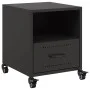 Black steel bedside table 36x39x43.5 cm by , Nightstands - Ref: Foro24-846704, Price: 58,33 €, Discount: %