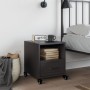 Black steel bedside table 36x39x43.5 cm by , Nightstands - Ref: Foro24-846704, Price: 59,10 €, Discount: %