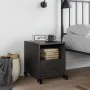 Black steel bedside table 36x39x43.5 cm by , Nightstands - Ref: Foro24-846704, Price: 58,33 €, Discount: %