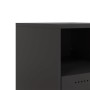 Black steel bedside table 36x39x43.5 cm by , Nightstands - Ref: Foro24-846704, Price: 59,10 €, Discount: %