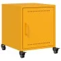 Mesita de noche acero amarillo mostaza 36x39x43,5 cm de , Mesitas de noche - Ref: Foro24-846620, Precio: 49,23 €, Descuento: %