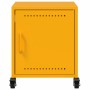 Mesita de noche acero amarillo mostaza 36x39x43,5 cm de , Mesitas de noche - Ref: Foro24-846620, Precio: 50,03 €, Descuento: %