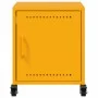 Mesita de noche acero amarillo mostaza 36x39x43,5 cm de , Mesitas de noche - Ref: Foro24-846620, Precio: 49,23 €, Descuento: %