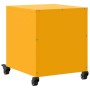 Mesita de noche acero amarillo mostaza 36x39x43,5 cm de , Mesitas de noche - Ref: Foro24-846620, Precio: 50,03 €, Descuento: %