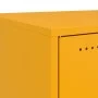 Mesita de noche acero amarillo mostaza 36x39x43,5 cm de , Mesitas de noche - Ref: Foro24-846620, Precio: 49,23 €, Descuento: %