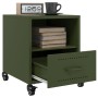 Nachttisch aus olivgrünem Stahl, 36x39x43,5 cm. von , Nachttische - Ref: Foro24-846712, Preis: 62,29 €, Rabatt: %