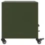 Bedside table in olive green steel, 36x39x43.5 cm by , Nightstands - Ref: Foro24-846712, Price: 61,49 €, Discount: %