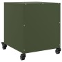 Bedside table in olive green steel, 36x39x43.5 cm by , Nightstands - Ref: Foro24-846712, Price: 62,29 €, Discount: %