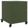 Bedside table in olive green steel, 36x39x43.5 cm by , Nightstands - Ref: Foro24-846712, Price: 61,49 €, Discount: %