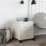 White steel bedside table 36x39x43.5 cm by , Nightstands - Ref: Foro24-846636, Price: 73,74 €, Discount: %