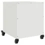 White steel bedside table 36x39x43.5 cm by , Nightstands - Ref: Foro24-846636, Price: 73,74 €, Discount: %