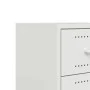 White steel bedside table 36x39x43.5 cm by , Nightstands - Ref: Foro24-846636, Price: 73,74 €, Discount: %