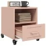 Mesita de noche acero rosa 36x39x43,5 cm de , Mesitas de noche - Ref: Foro24-846706, Precio: 45,60 €, Descuento: %