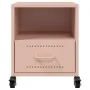 Mesita de noche acero rosa 36x39x43,5 cm de , Mesitas de noche - Ref: Foro24-846706, Precio: 45,60 €, Descuento: %