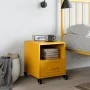 Mesita de noche acero amarillo mostaza 36x39x43,5 cm de , Mesitas de noche - Ref: Foro24-846710, Precio: 61,72 €, Descuento: %