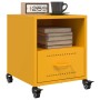 Yellow mustard steel bedside table 36x39x43.5 cm by , Nightstands - Ref: Foro24-846710, Price: 62,51 €, Discount: %