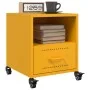 Yellow mustard steel bedside table 36x39x43.5 cm by , Nightstands - Ref: Foro24-846710, Price: 61,72 €, Discount: %
