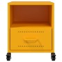 Yellow mustard steel bedside table 36x39x43.5 cm by , Nightstands - Ref: Foro24-846710, Price: 62,51 €, Discount: %