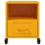 Yellow mustard steel bedside table 36x39x43.5 cm by , Nightstands - Ref: Foro24-846710, Price: 61,72 €, Discount: %