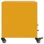 Mesita de noche acero amarillo mostaza 36x39x43,5 cm de , Mesitas de noche - Ref: Foro24-846710, Precio: 61,72 €, Descuento: %