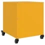 Mesita de noche acero amarillo mostaza 36x39x43,5 cm de , Mesitas de noche - Ref: Foro24-846710, Precio: 61,72 €, Descuento: %