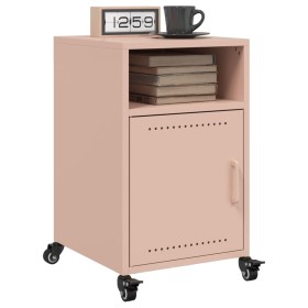 Mesitas de noche 2 unidades acero rosa 36x39x59 cm de , Mesitas de noche - Ref: Foro24-846719, Precio: 83,47 €, Descuento: %