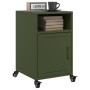 Mesitas de noche 2 unidades acero verde oliva 36x39x59 cm de , Mesitas de noche - Ref: Foro24-846725, Precio: 83,42 €, Descue...