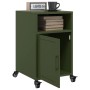 Mesitas de noche 2 unidades acero verde oliva 36x39x59 cm de , Mesitas de noche - Ref: Foro24-846725, Precio: 83,42 €, Descue...