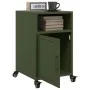 Mesitas de noche 2 unidades acero verde oliva 36x39x59 cm de , Mesitas de noche - Ref: Foro24-846725, Precio: 82,67 €, Descue...