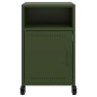 Mesitas de noche 2 unidades acero verde oliva 36x39x59 cm de , Mesitas de noche - Ref: Foro24-846725, Precio: 83,42 €, Descue...