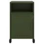 Mesitas de noche 2 unidades acero verde oliva 36x39x59 cm de , Mesitas de noche - Ref: Foro24-846725, Precio: 82,67 €, Descue...