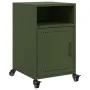 Mesitas de noche 2 unidades acero verde oliva 36x39x59 cm de , Mesitas de noche - Ref: Foro24-846725, Precio: 82,67 €, Descue...