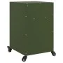 Mesitas de noche 2 unidades acero verde oliva 36x39x59 cm de , Mesitas de noche - Ref: Foro24-846725, Precio: 82,67 €, Descue...