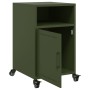 Mesitas de noche 2 unidades acero verde oliva 36x39x59 cm de , Mesitas de noche - Ref: Foro24-846725, Precio: 83,42 €, Descue...