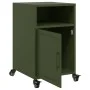 Mesitas de noche 2 unidades acero verde oliva 36x39x59 cm de , Mesitas de noche - Ref: Foro24-846725, Precio: 82,67 €, Descue...