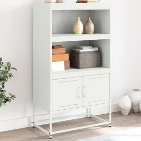 Weißer Stahlschrank 68,5x38,5x123,5 cm von , Sideboards - Ref: Foro24-846505, Preis: 91,29 €, Rabatt: %