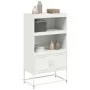 Aparador de acero blanco 68,5x38,5x123,5 cm de , Aparadores - Ref: Foro24-846505, Precio: 90,85 €, Descuento: %
