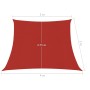Sail awning HDPE red 160 g/m² 3/4x3 m by vidaXL, Umbrellas - Ref: Foro24-311654, Price: 33,55 €, Discount: %