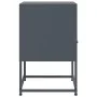 Nachttisch aus anthrazitgrauem Stahl, 36x39x60,5 cm. von , Nachttische - Ref: Foro24-846558, Preis: 61,15 €, Rabatt: %