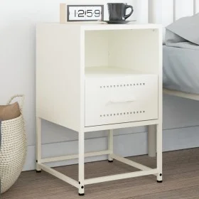 Nachttisch aus weißem Stahl 36x39x60,5 cm von , Nachttische - Ref: Foro24-846564, Preis: 45,30 €, Rabatt: %