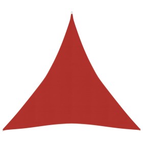 Toldo de vela HDPE rojo 160 g/m² 5x6x6 m