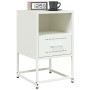 Nachttisch aus weißem Stahl 36x39x60,5 cm von , Nachttische - Ref: Foro24-846564, Preis: 45,74 €, Rabatt: %