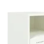 Mesita de noche de acero blanco 36x39x60,5 cm de , Mesitas de noche - Ref: Foro24-846564, Precio: 45,29 €, Descuento: %