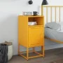 Yellow mustard steel bedside table 36x39x78 cm by , Nightstands - Ref: Foro24-846572, Price: 53,99 €, Discount: %