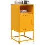Mesita de noche acero amarillo mostaza 36x39x78 cm de , Mesitas de noche - Ref: Foro24-846572, Precio: 54,51 €, Descuento: %