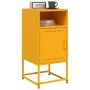 Yellow mustard steel bedside table 36x39x78 cm by , Nightstands - Ref: Foro24-846572, Price: 53,99 €, Discount: %